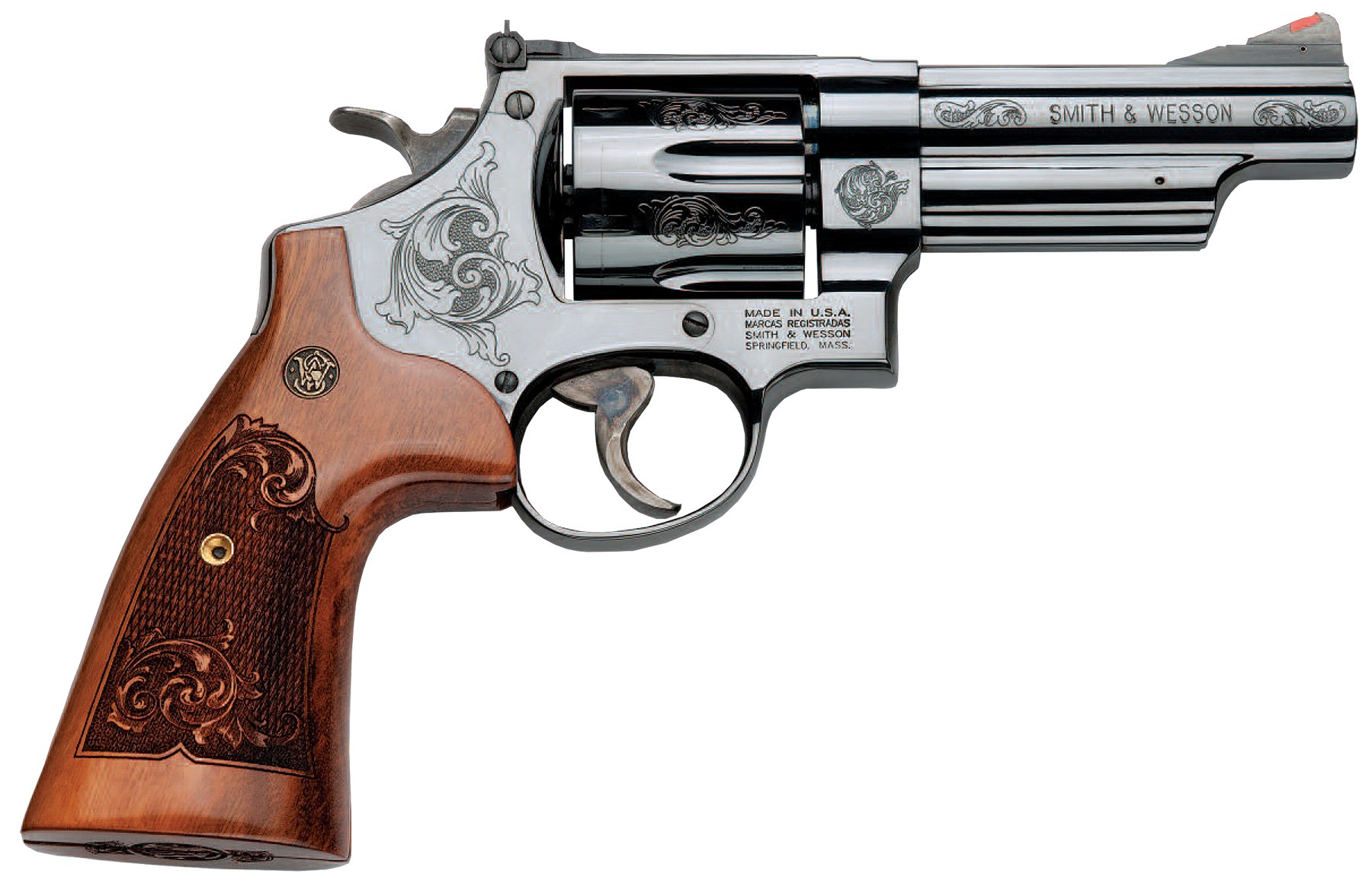 Smith & Wesson Model 29 44 Rem Mag 4 Blued Engraved-img-1