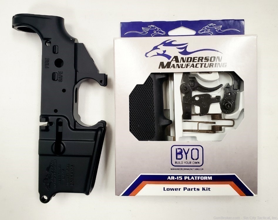 AR-15 LOWER RECEIVER & PARTS KIT!-img-1