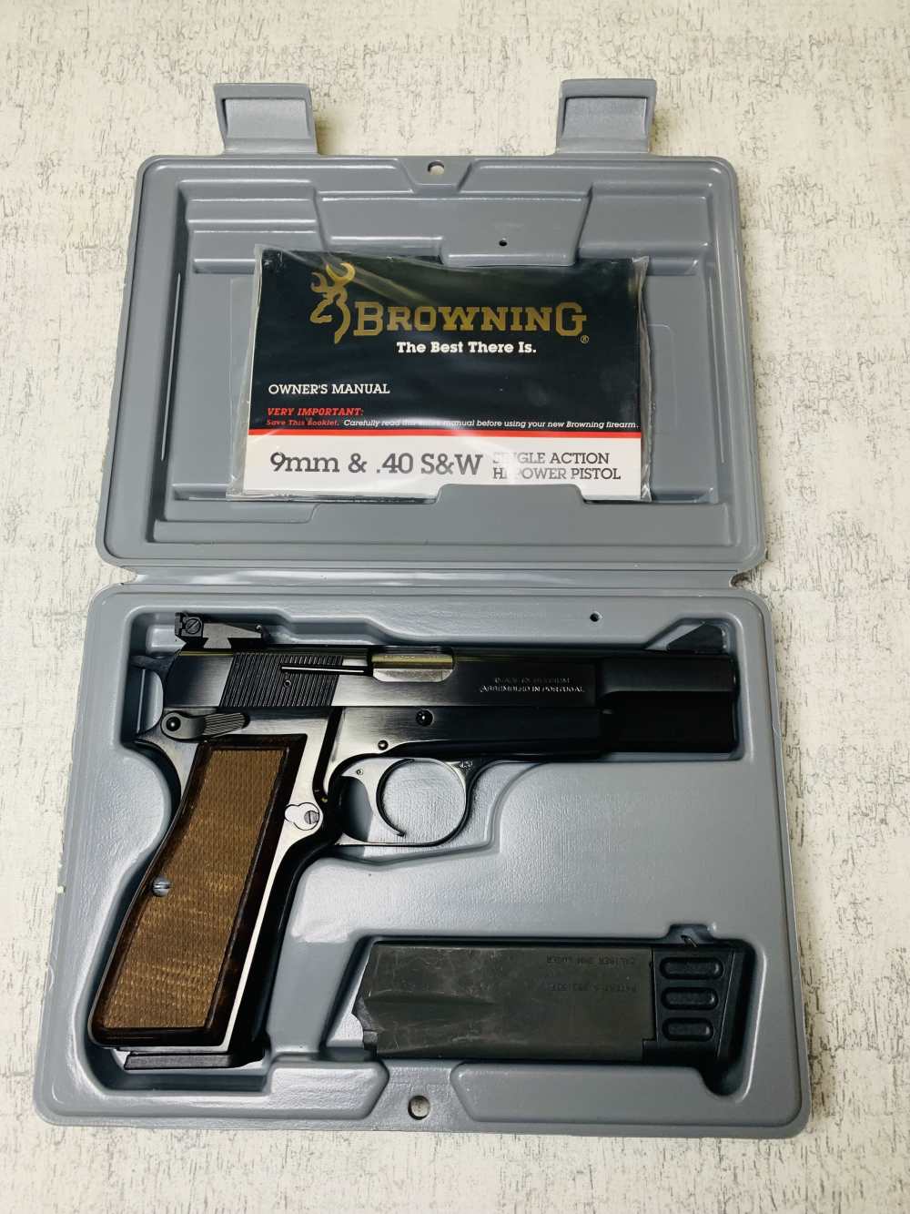 1995 Browning Hi-Power 99% NIB 9mm Luger Blue  TIMELESS BELGIAN HIGH POWER-img-1