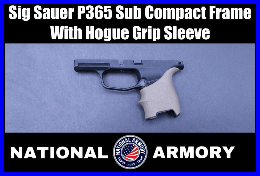 OEM Sig Sauer P365 Sub Compact Frame with Hogue Grip Sleeve-img-0
