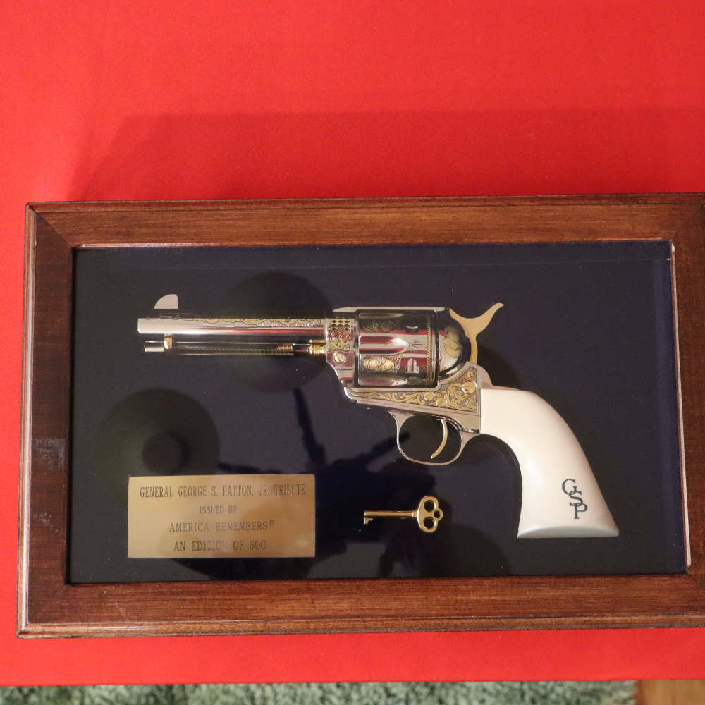 Cased Uberti Model 1873 General George S. Patton JR Tribute Revolver-img-5