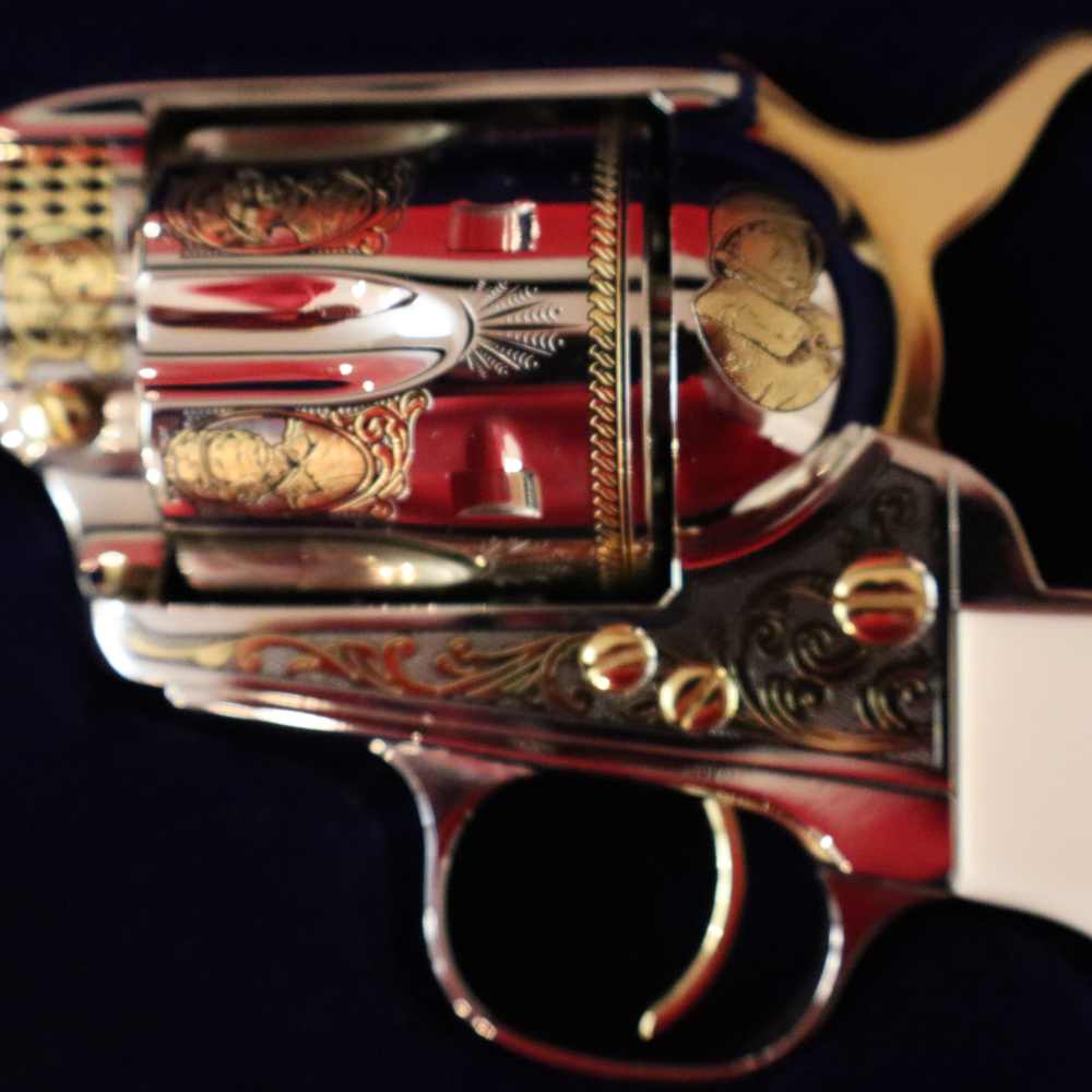 Cased Uberti Model 1873 General George S. Patton JR Tribute Revolver-img-13