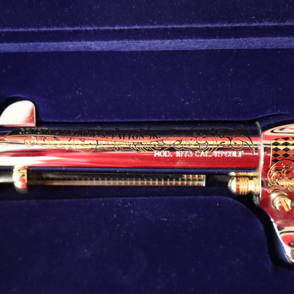 Cased Uberti Model 1873 General George S. Patton JR Tribute Revolver-img-8