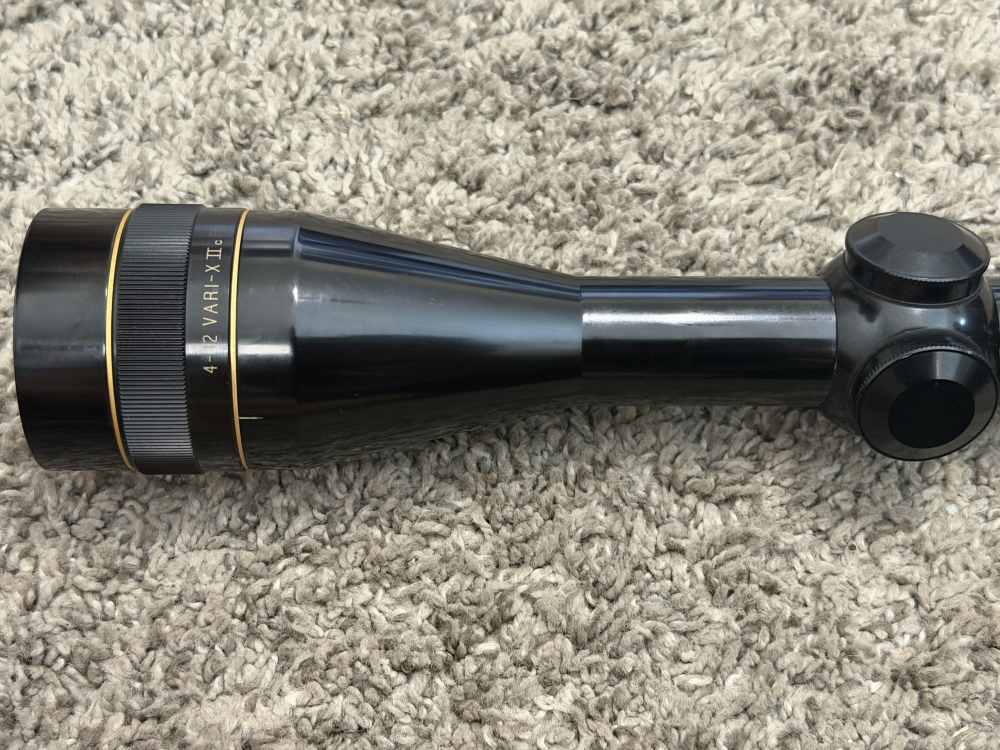 Leupold Vari-X IIc 4-12 riflescope gloss 1” tube duplex reticle 2 MOA nice-img-6