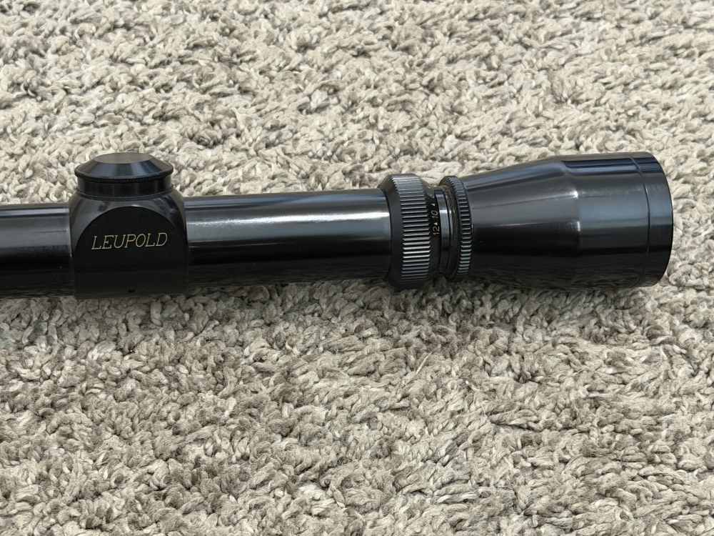 Leupold Vari-X IIc 4-12 riflescope gloss 1” tube duplex reticle 2 MOA nice-img-1