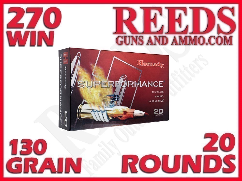 Hornady Superformance CX Copper Alloy 270 Win 130 Grain 20rds 80524-img-0
