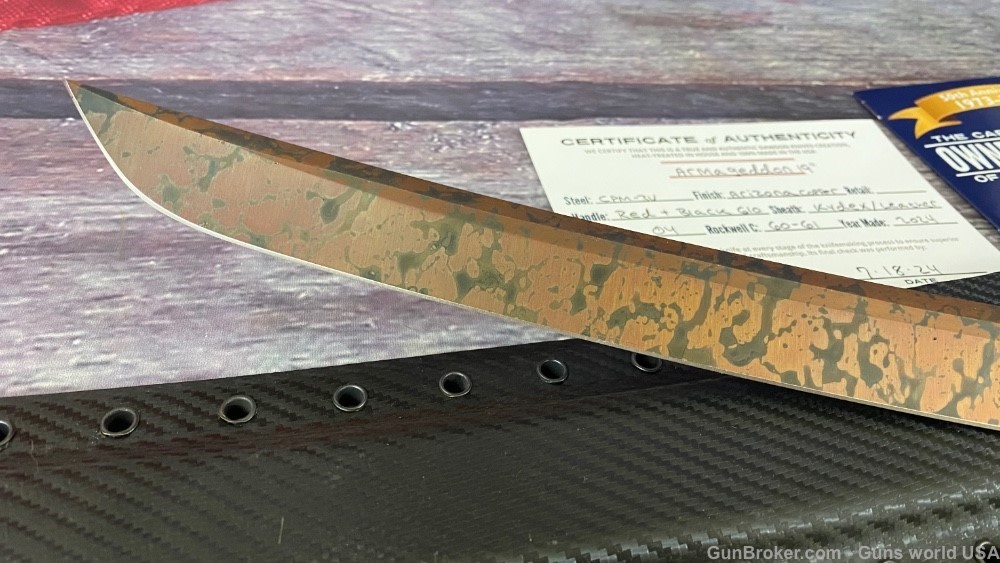 Dawson sword Armageddon 19" American made Japanese sword CPM - 3V - 5% OFF-img-8