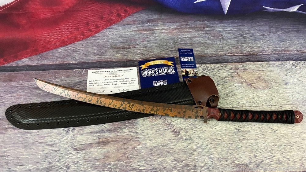Dawson sword Armageddon 19" American made Japanese sword CPM - 3V - 5% OFF-img-10
