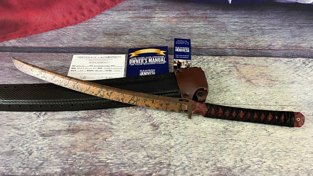 Dawson sword Armageddon 19" American made Japanese sword CPM - 3V - 5% OFF-img-0