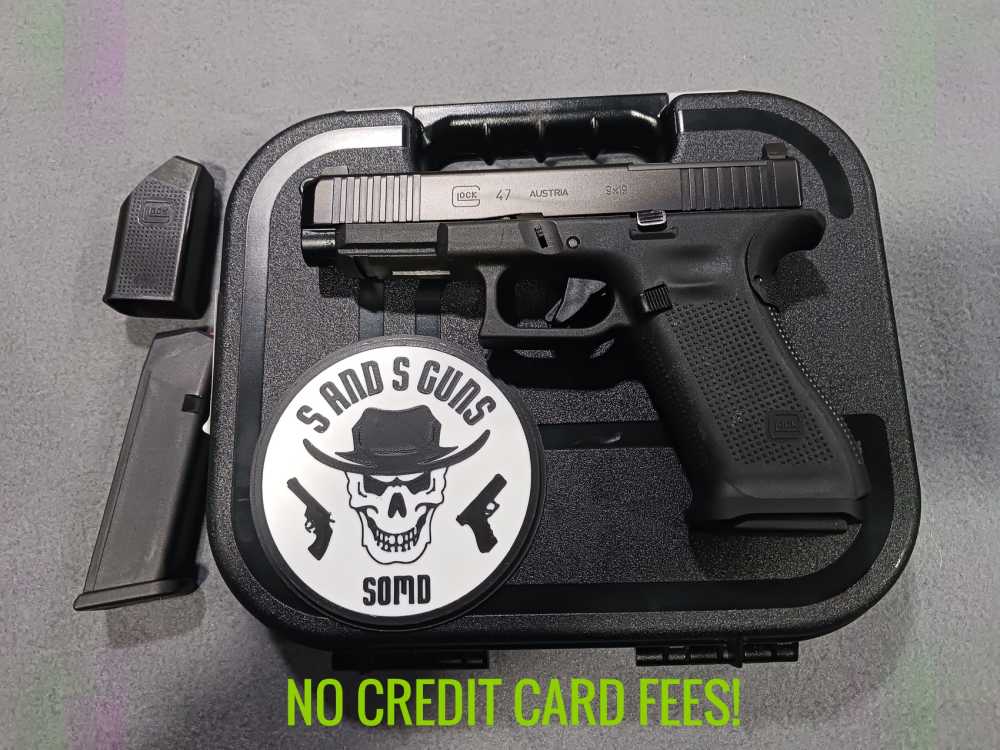 GLOCK 47 MOS 9MM 2-17RD MAGS AIMPOINT ACRO PLATE SEMI AUTO PISTOL USED-img-0