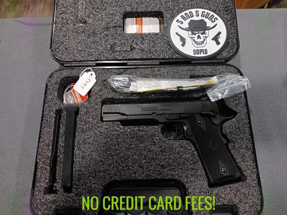 TAURUS 1911 .45 ACP 5" SEMI AUTO PISTOL USED-img-0