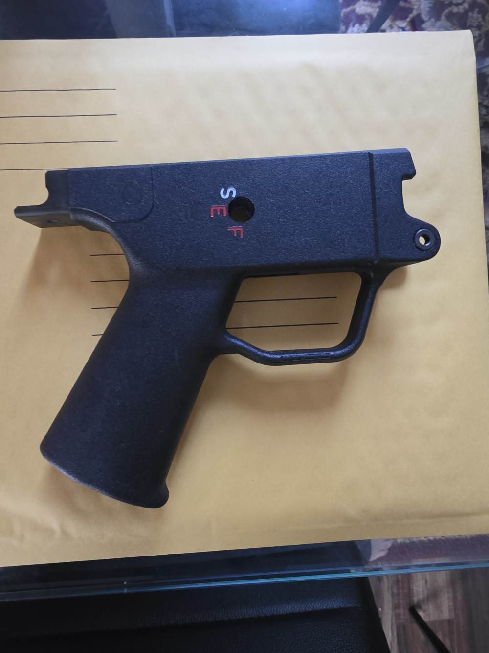 HK Heckler and Koch SP5 MP5 SEF Trigger Housing Clipped and Pinned-img-1