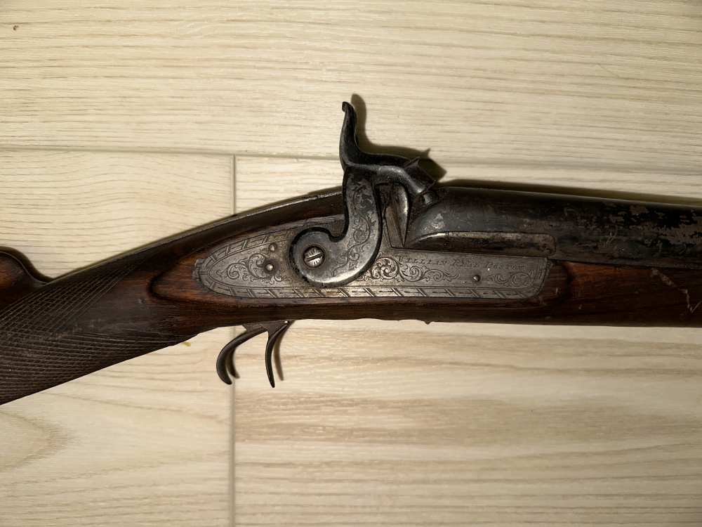 William Read of Boston Double Barreled Percussion Shotgun-img-1