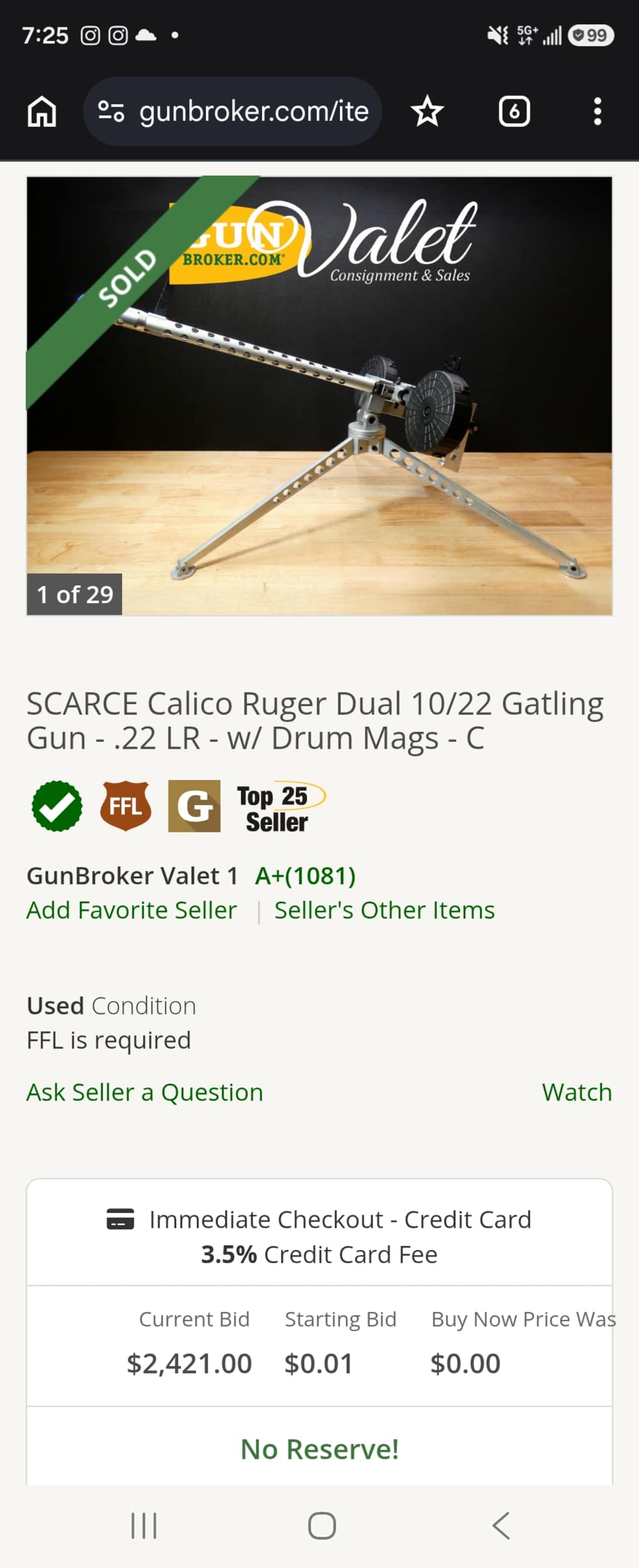 SCARCE Calico Ruger Dual 10/22 Gatling Gun .22 LR Drum Mags RARE MAKE OFFER-img-17