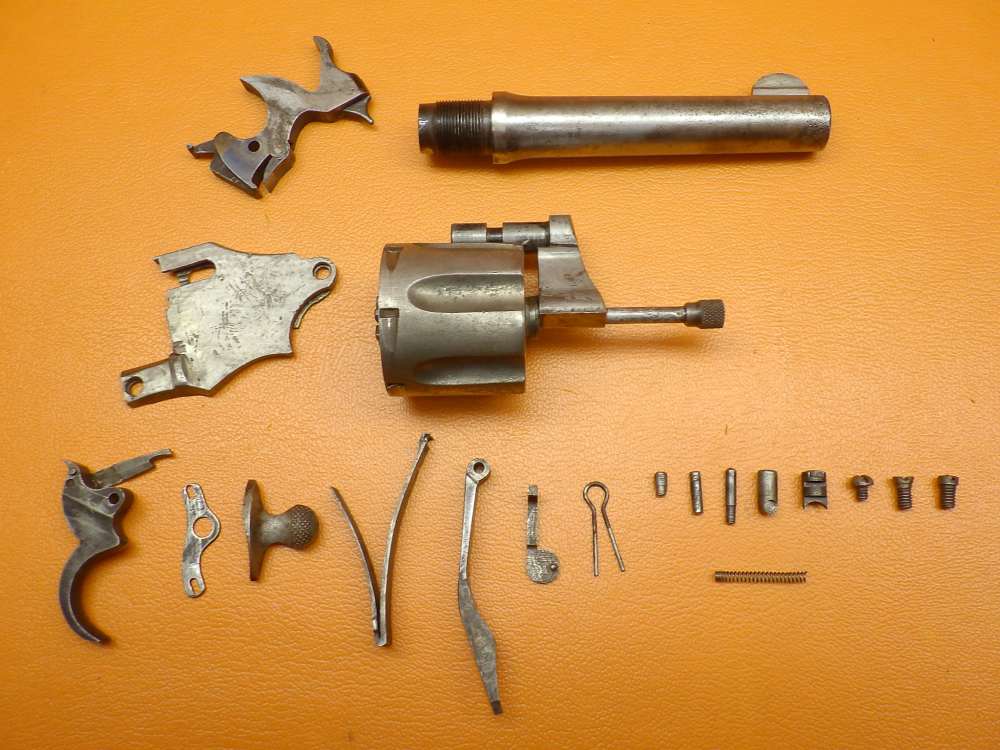 Colt Police Positive 1st Issue .38 S&W (Short) 4" Bbl Nickel PARTS KIT ONLY-img-0