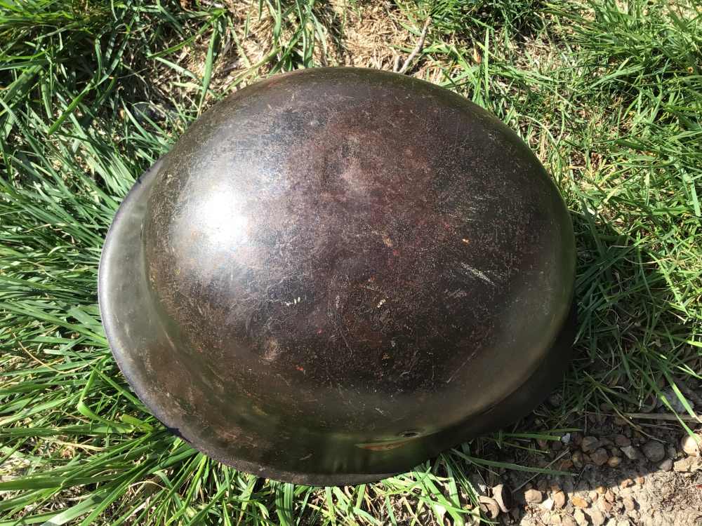 Original WWII German M42 Helmet W/Liner - NS68 Shell-img-2