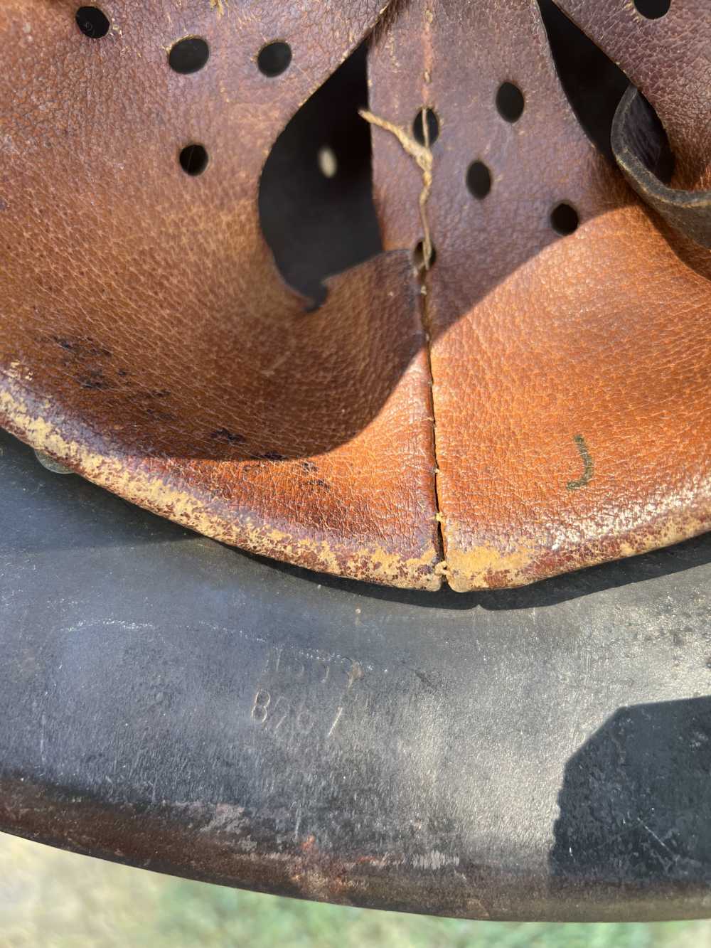 Original WWII German M42 Helmet W/Liner - NS68 Shell-img-8
