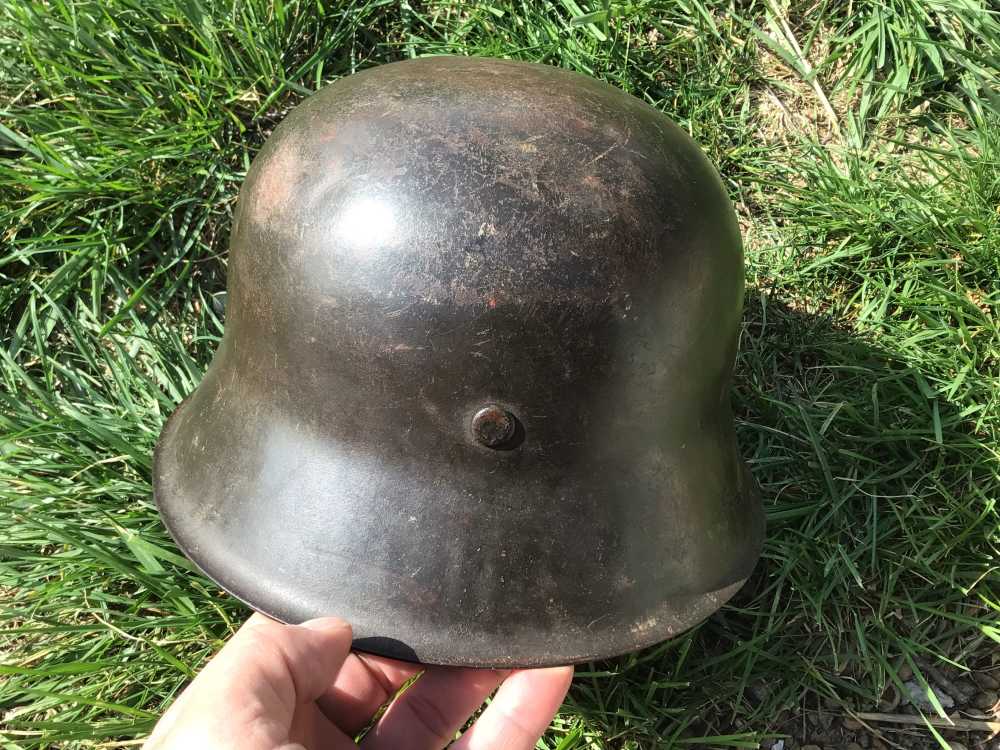 Original WWII German M42 Helmet W/Liner - NS68 Shell-img-5