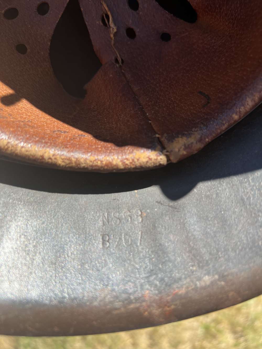Original WWII German M42 Helmet W/Liner - NS68 Shell-img-14