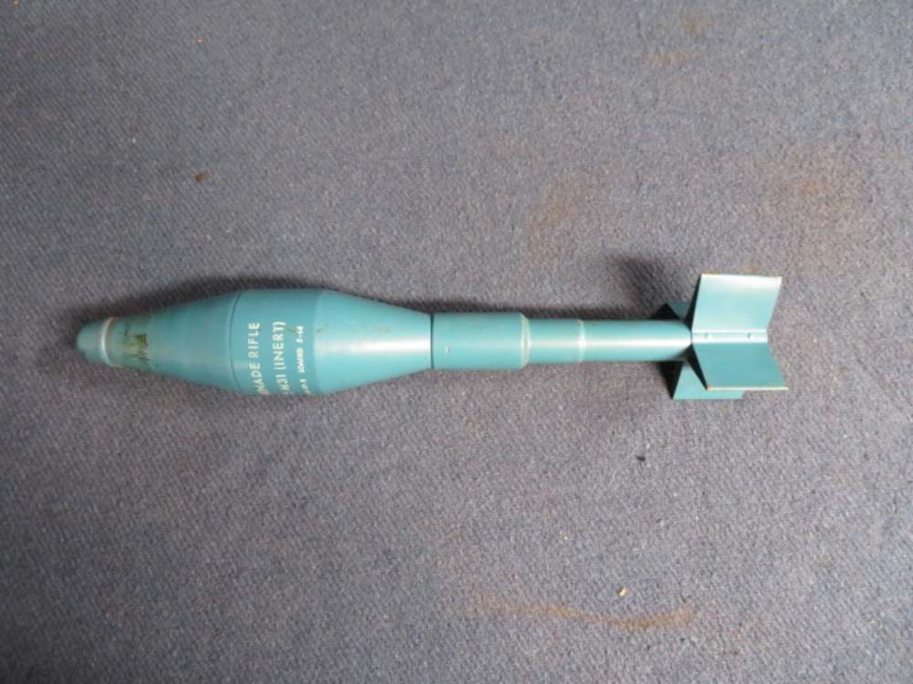 VIETNAM WAR US M31 PRACTICE RIFLE GRENADE-DATED 1964-W/ TUBE-img-2