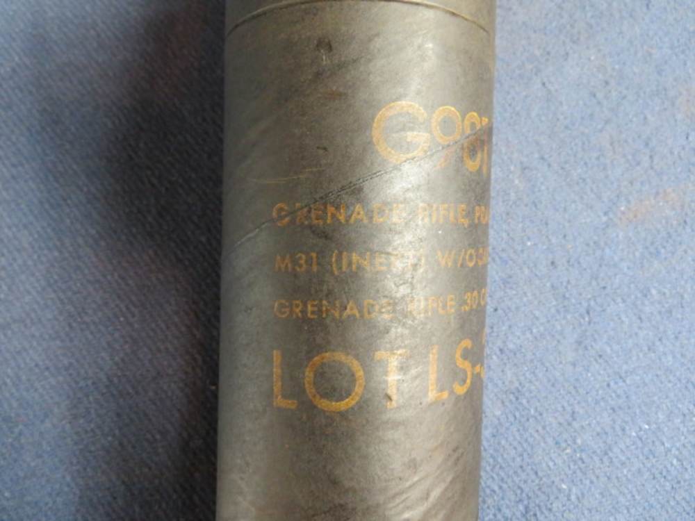VIETNAM WAR US M31 PRACTICE RIFLE GRENADE-DATED 1964-W/ TUBE-img-11