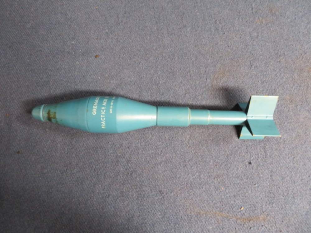 VIETNAM WAR US M31 PRACTICE RIFLE GRENADE-DATED 1964-W/ TUBE-img-1