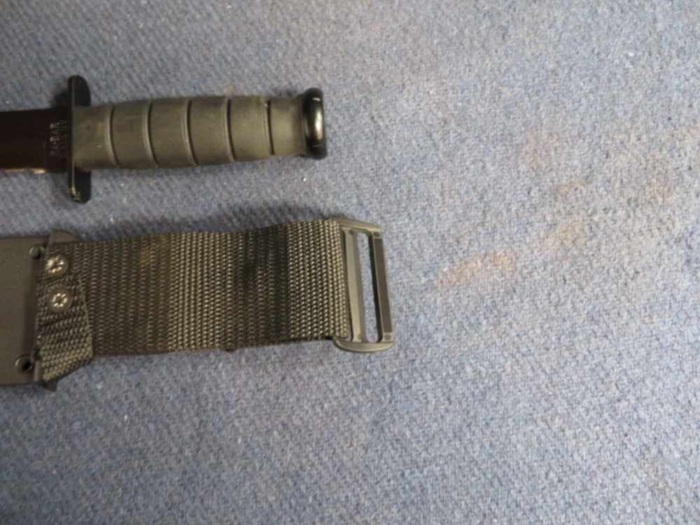 KA-BAR MODEL 1245 COMBAT FIGHTING KNIFE W/ SHEATH-SERRATED TANTO BLADE-img-5
