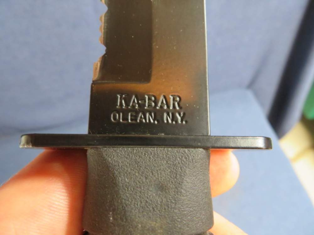 KA-BAR MODEL 1245 COMBAT FIGHTING KNIFE W/ SHEATH-SERRATED TANTO BLADE-img-7