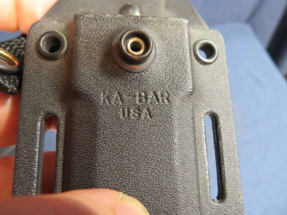 KA-BAR MODEL 1245 COMBAT FIGHTING KNIFE W/ SHEATH-SERRATED TANTO BLADE-img-11
