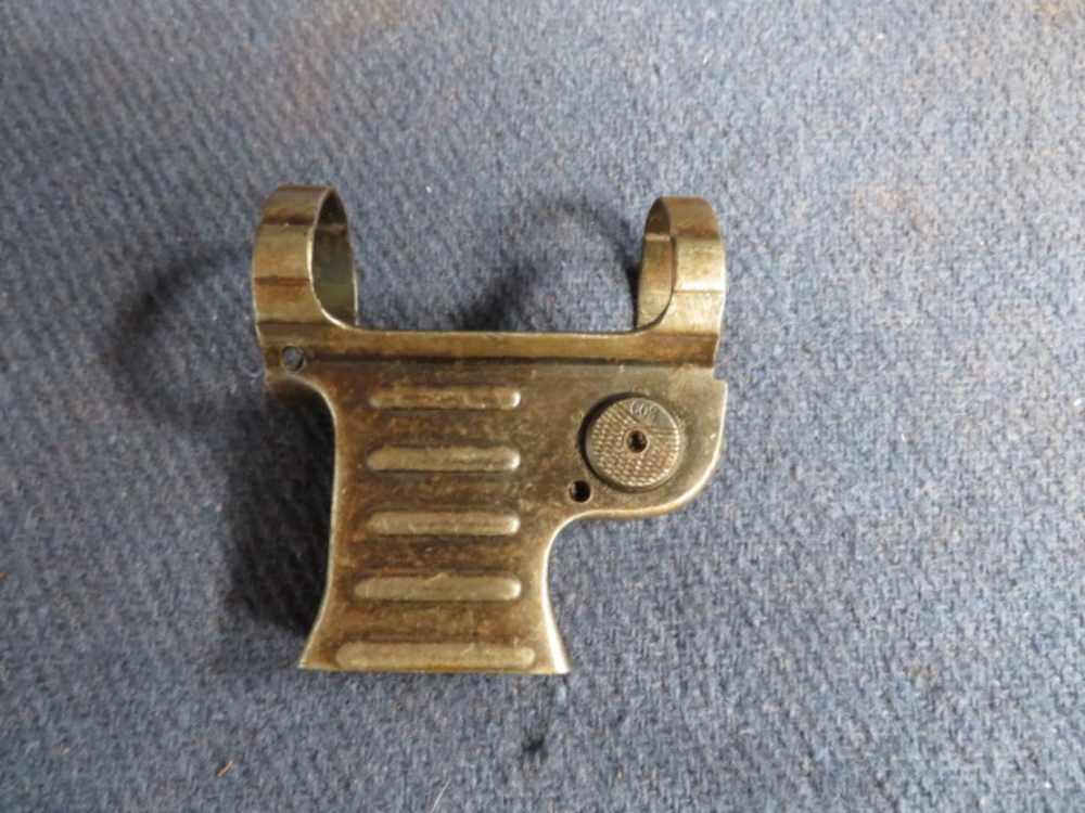 WWII GERMAN MP 40 SUBMACHINE GUN MAGAZINE HOUSING W/ RELEASE BUTTON-img-0
