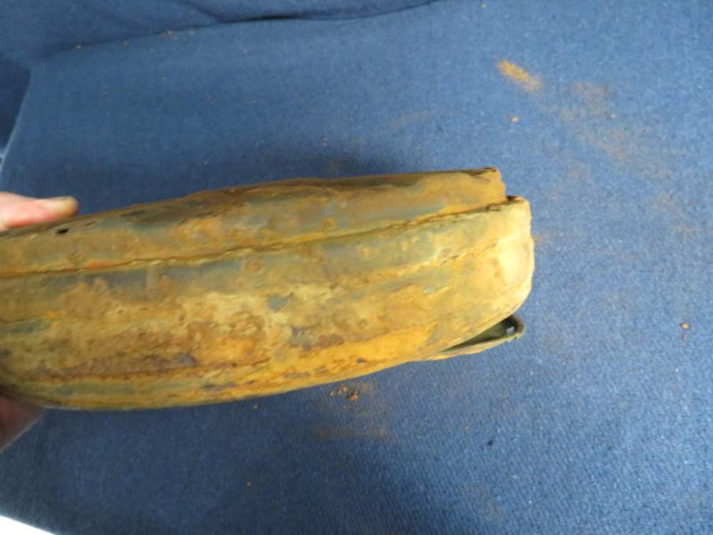 WWII GERMAN TELLERMINE 35 STAHL ANTI-TANK LAND MINE-ORIGINAL-img-8