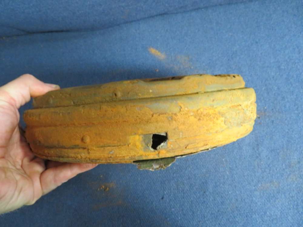 WWII GERMAN TELLERMINE 35 STAHL ANTI-TANK LAND MINE-ORIGINAL-img-6
