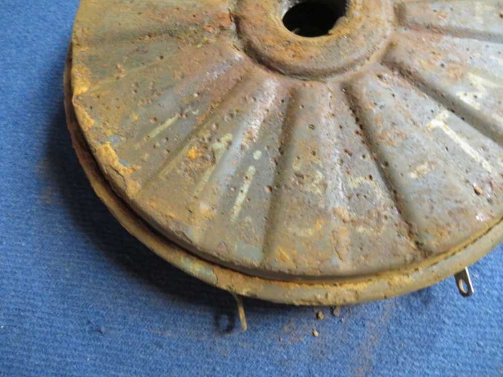 WWII GERMAN TELLERMINE 35 STAHL ANTI-TANK LAND MINE-ORIGINAL-img-2