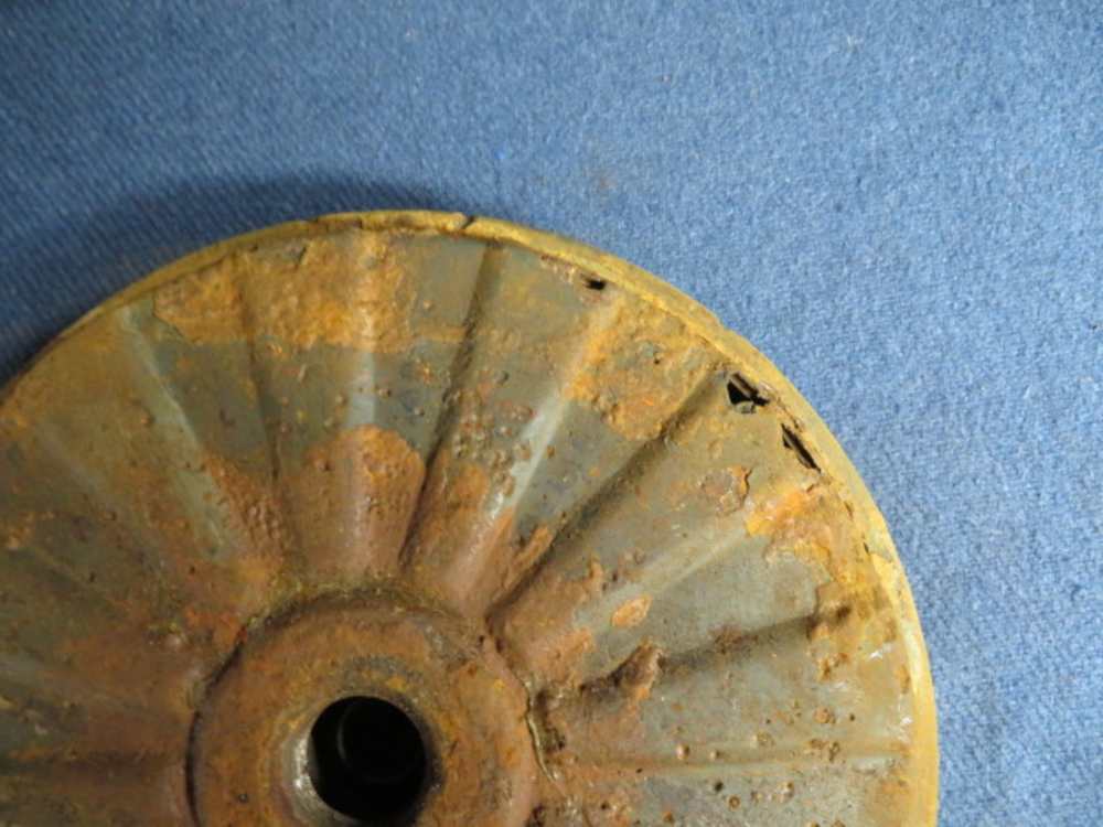 WWII GERMAN TELLERMINE 35 STAHL ANTI-TANK LAND MINE-ORIGINAL-img-3