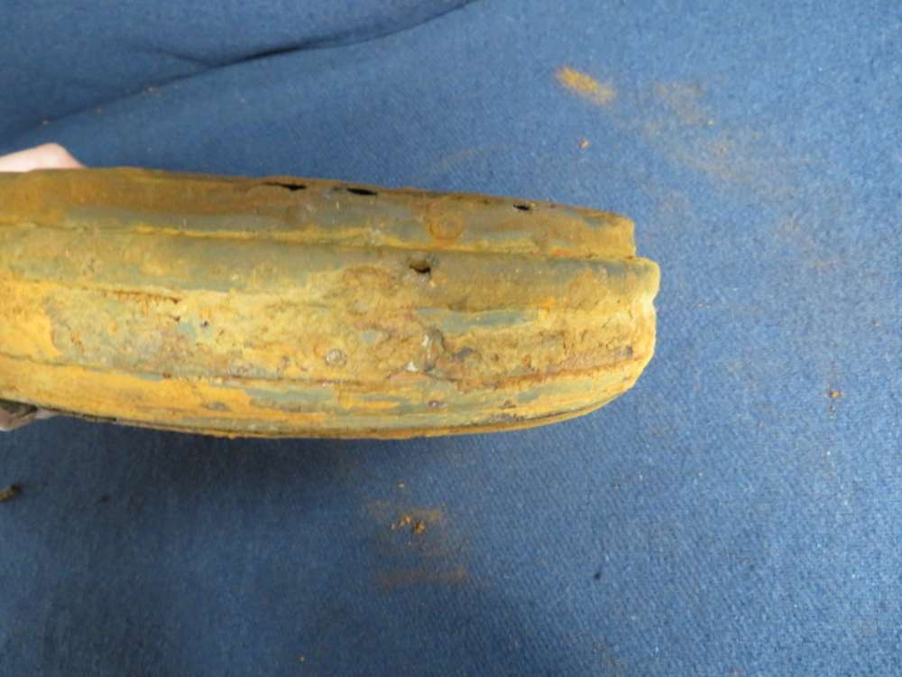 WWII GERMAN TELLERMINE 35 STAHL ANTI-TANK LAND MINE-ORIGINAL-img-7