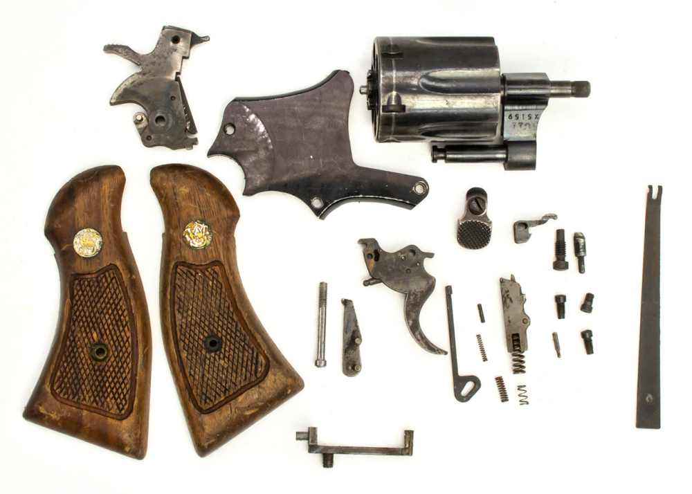 Used Smith & Wesson Model 12-3 .38 Special Revolver Parts Kit-img-1