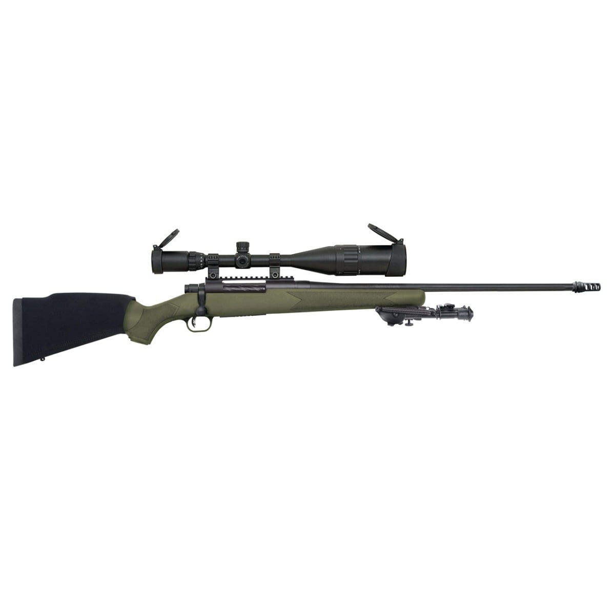 Mossberg Patriot Night Train 300 Win Mag Rifle 24 OD Green 28122-img-0