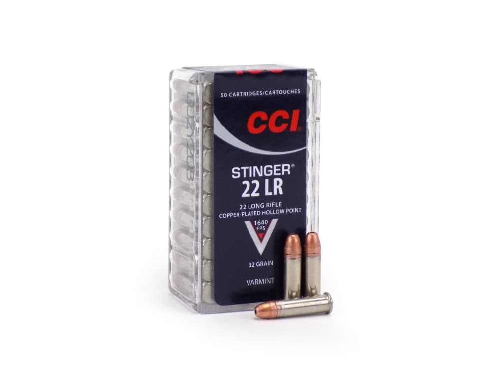 Cci stinger 22 lr 32 grain hvhp (box) 50 rounds-img-0