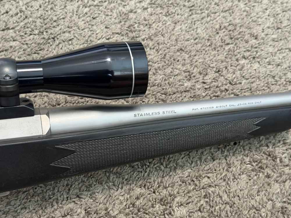 Browning A bolt stainless stalker 25-06 Rem 22” brl SS synthetic Tasco-img-3
