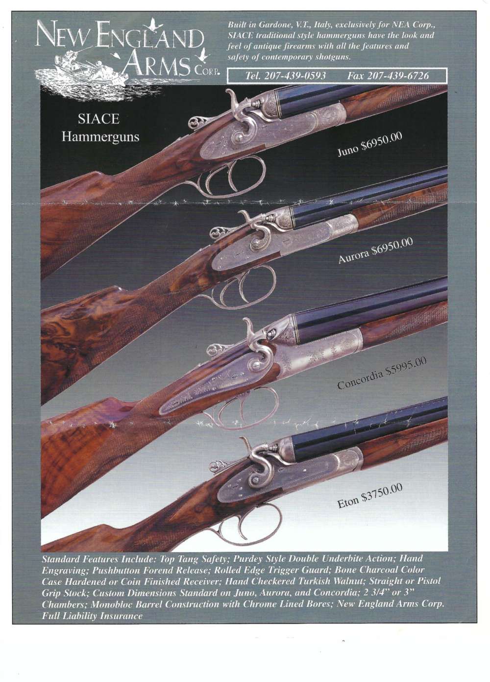 NEA Siace Concordia 20 Gauge 28” Side By Side - Engraved & Case Hardened- C-img-70