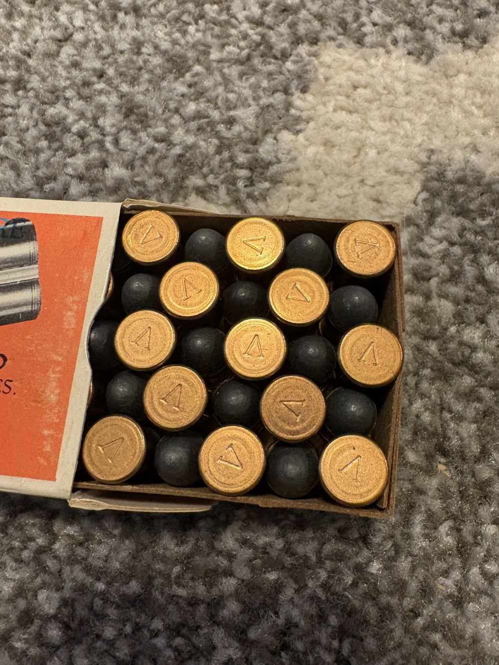 . 41 Short Rim-Fire Ammo Navy Arms Co box of 50 NOS Minty cartridges -img-6