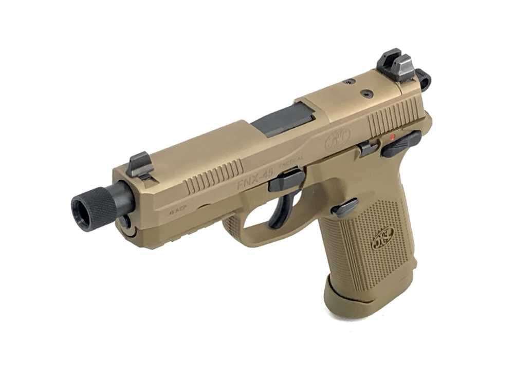 NIB FN FNX-45 Tactical .45acp DA/SA Pistol FDE w/ Night Sights 2-15rd Mags-img-4