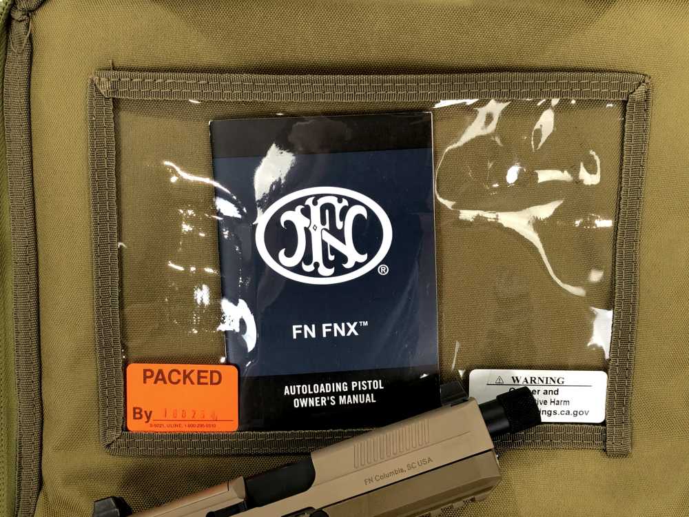 NIB FN FNX-45 Tactical .45acp DA/SA Pistol FDE w/ Night Sights 2-15rd Mags-img-9