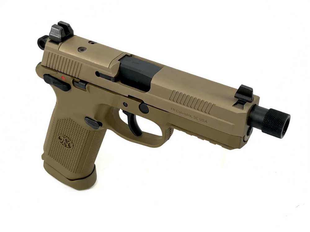 NIB FN FNX-45 Tactical .45acp DA/SA Pistol FDE w/ Night Sights 2-15rd Mags-img-2