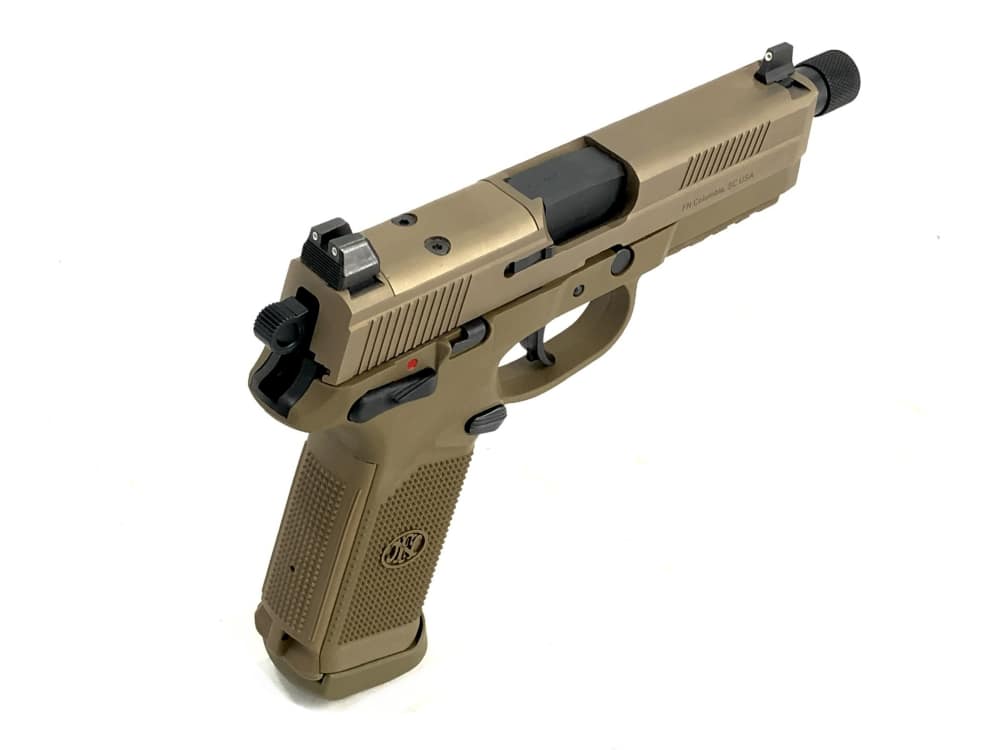 NIB FN FNX-45 Tactical .45acp DA/SA Pistol FDE w/ Night Sights 2-15rd Mags-img-3