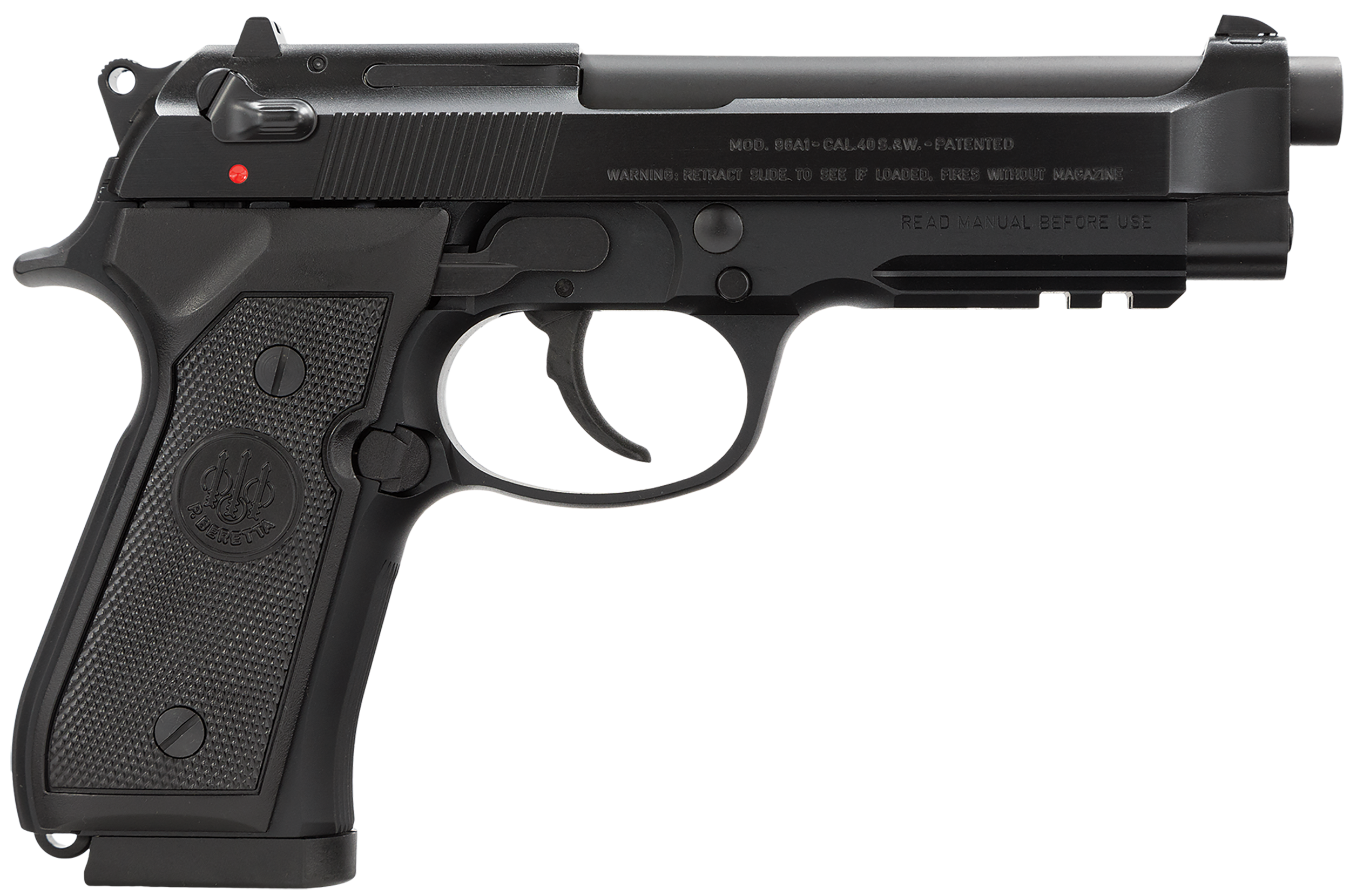 Beretta USA J9A4F11 96A1 40 S&W 4.90" Barrel 10+1, Black Bruniton Alloy Fra-img-0