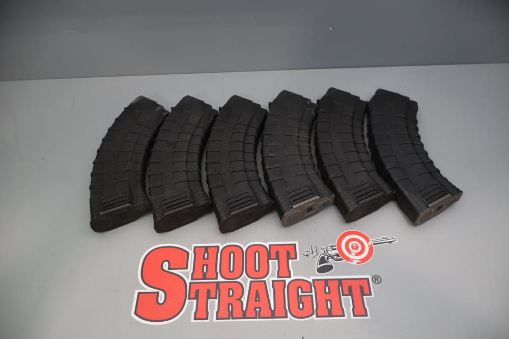 Lot O' Six (6) 7.62x39 Tapco AK Polymer Magazines-img-0