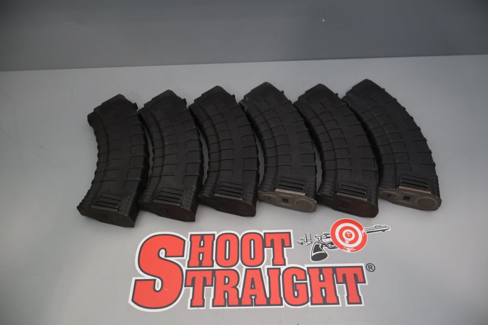 Lot O' Six (6) 7.62x39 Tapco AK Polymer Magazines-img-1