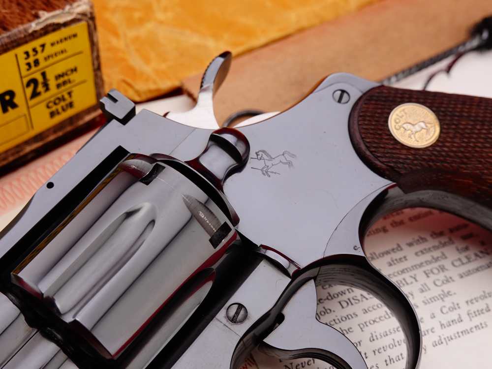 HOLY GRAIL 1ST GEN. 1964 COLT PYTHON 2.5" ROYAL BLUE .357 MAGNUM - COMPLETE-img-7
