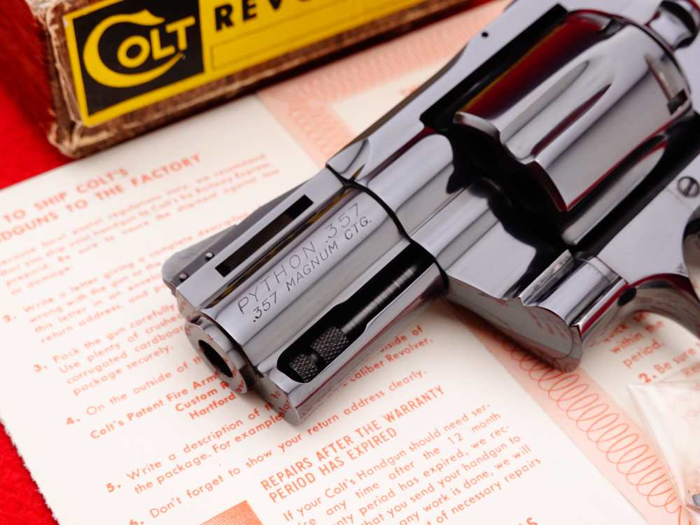 HOLY GRAIL 1ST GEN. 1964 COLT PYTHON 2.5" ROYAL BLUE .357 MAGNUM - COMPLETE-img-3